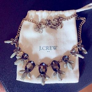 J. Crew Jewelled Necklace with Original Dust Bag